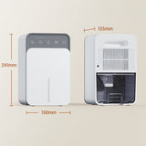 1500ml Semiconductor Dehumidifier with Automatic Defrost Function, Timer, Sleep Mode, US Plug, EU Plug