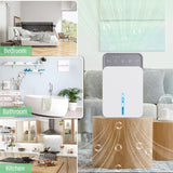 1500ml Semiconductor Dehumidifier with Automatic Defrost Function, Timer, Sleep Mode, US Plug, EU Plug