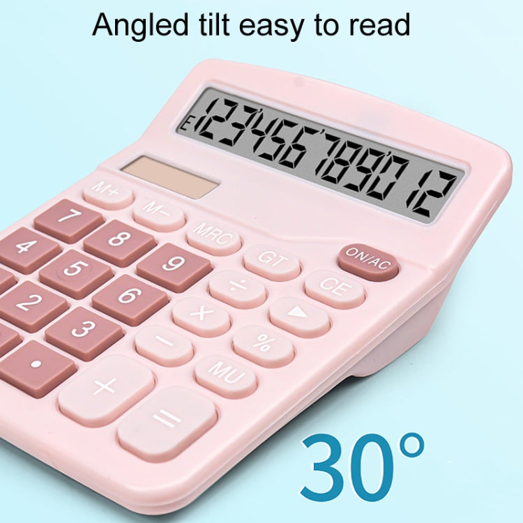 12-Digit Large Screen Solar Dual Power Calculator Student Exam Accounting Office Supplies
