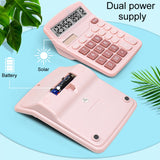 12-Digit Large Screen Solar Dual Power Calculator Student Exam Accounting Office Supplies