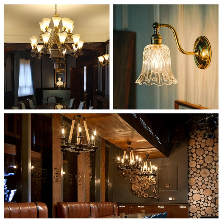 C35 Constant Current Flicker-free LED Highlight Retro Chandelier Lights, Sharp Bulbs E14-2W, Sharp Bulbs E14-4W, Sharp Bulbs E14-6W, Wax Tail E14-2W, Wax Tail E14-4W