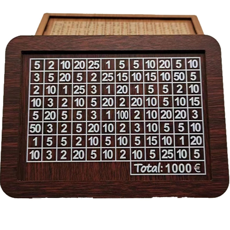 Wooden Money Box Piggy Bank With Counter Home Library Decoration, Light Brown 1000 Euros, Light Brown 2000 Euros, Light Brown 3000 Euros, Light Brown 5000 Euros, Light Brown 10,000 Euros, Dark Brown 1000 Euros, Dark Brown 2000 Euros, Dark Brown 3000 Eu...