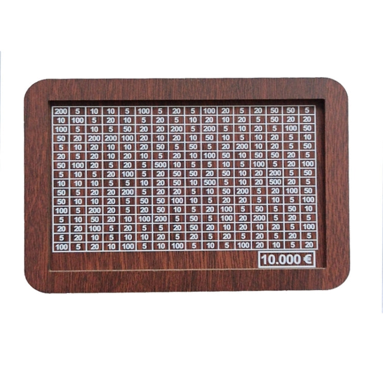 Wooden Money Box Piggy Bank With Counter Home Library Decoration, Light Brown 1000 Euros, Light Brown 2000 Euros, Light Brown 3000 Euros, Light Brown 5000 Euros, Light Brown 10,000 Euros, Dark Brown 1000 Euros, Dark Brown 2000 Euros, Dark Brown 3000 Eu...