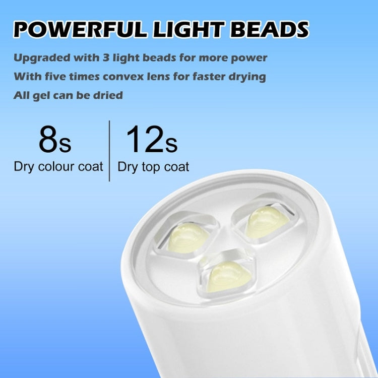 Small Portable Handheld Nail Polish Light Therapy Machine, Plug-in, Rechargeable