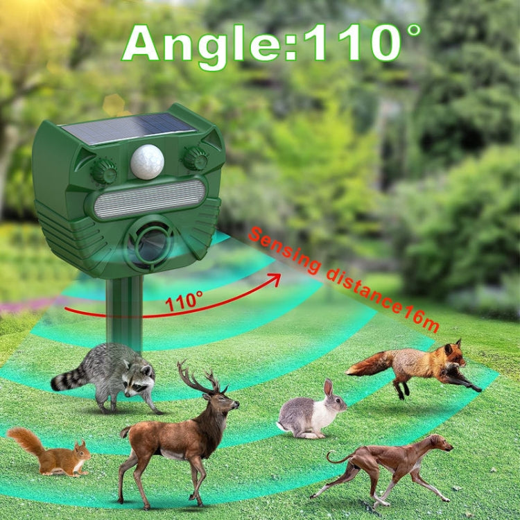 Outdoor Solar Animal Driving Device Ultrasonic Waterproof Infrared Sensor, RC-547