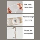 Suction Cup Kitchen Sink Filter Rack Household Draining Holder With Strainer