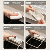 Suction Cup Kitchen Sink Filter Rack Household Draining Holder With Strainer