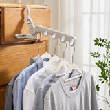 Foldable 5-Hole Clothes Hanging Rack Traveling Portable Clothing Hooks