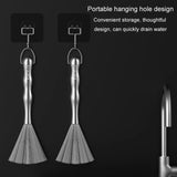 304 Thickened Lengthened Steel Wire Pot Brush Stainless Steel Cleaning Brush For Kitchen, 25.5cm