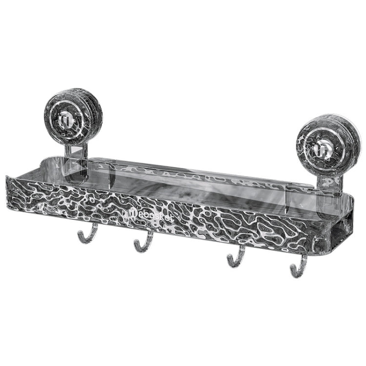 Bathroom No-Punch Suction Cup Shelf Household Restroom Wall Mounted Organizing Rack