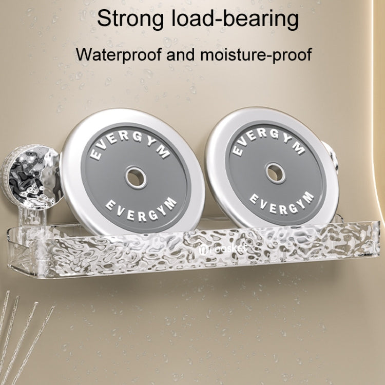 Bathroom No-Punch Suction Cup Shelf Household Restroom Wall Mounted Organizing Rack