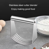 Stainless Steel Cutter 5-Layer Curved Dough Mixer Kitchen Baking Flour Cutter Gadgets