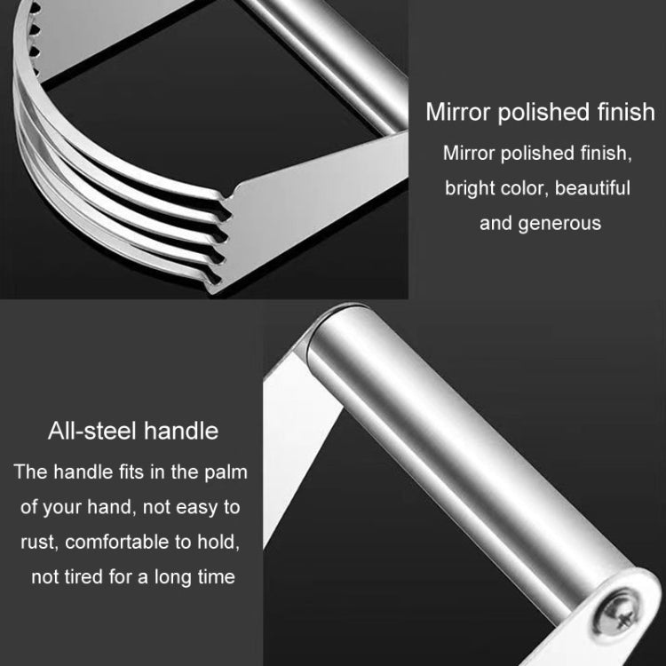 Stainless Steel Cutter 5-Layer Curved Dough Mixer Kitchen Baking Flour Cutter Gadgets