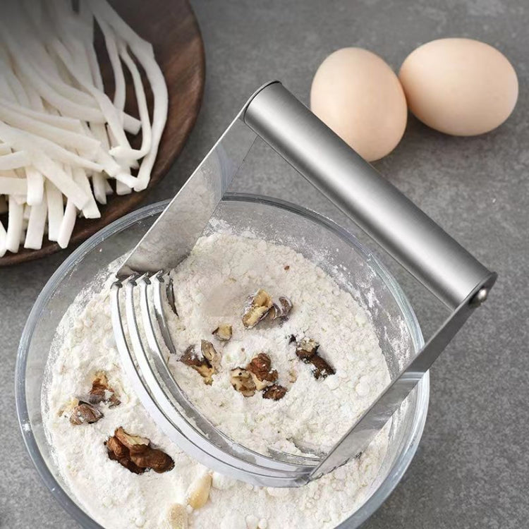 Stainless Steel Cutter 5-Layer Curved Dough Mixer Kitchen Baking Flour Cutter Gadgets