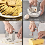 Stainless Steel Cutter 5-Layer Curved Dough Mixer Kitchen Baking Flour Cutter Gadgets