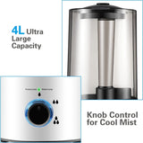 4L Reptile Humidifier Fogger Cool Mist Fog Mister with Tube for Tortoise Habita, EU Plug, US Plug, UK Plug, AU Plug