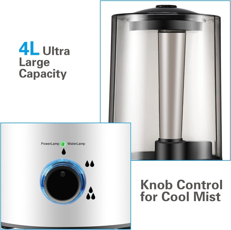 4L Reptile Humidifier Fogger Cool Mist Fog Mister with Tube for Tortoise Habita, EU Plug, US Plug, UK Plug, AU Plug
