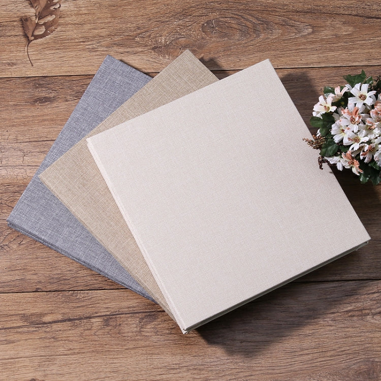Simple Linen Self-adhesive Film Album Retro Family Large Capacity Handmade Creative Gifts