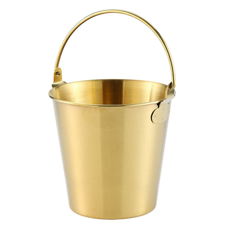 304 Stainless Steel Handheld Ice Bucket Bar Beer Chill Bucket Chips Milk Tea Snacks Barrel, 700ml, 1000ml, 1800ml