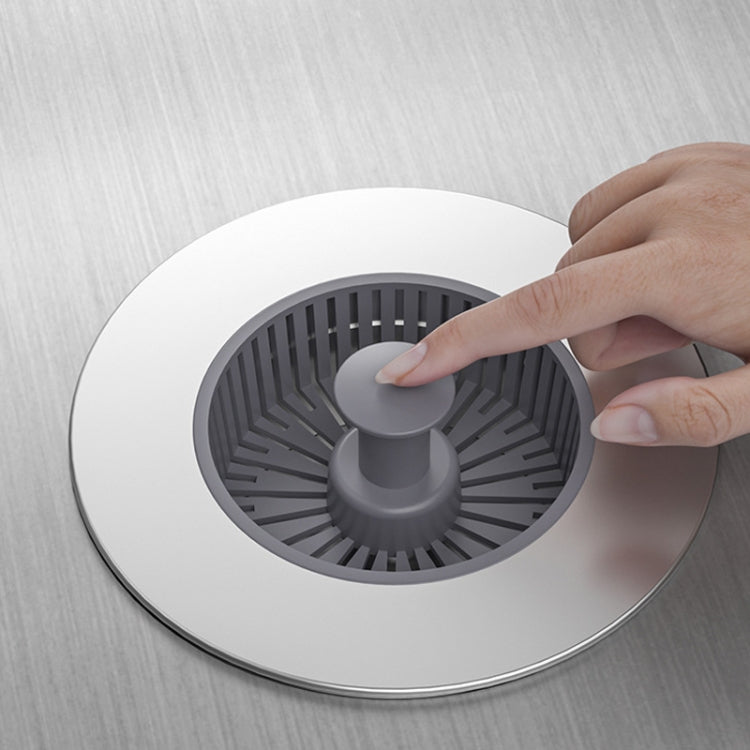 Pop Up Kitchen Sink Drain Strainer Stopper Combo Anti-Clog and Easy Clean, Sink Drain Strainer Stopper