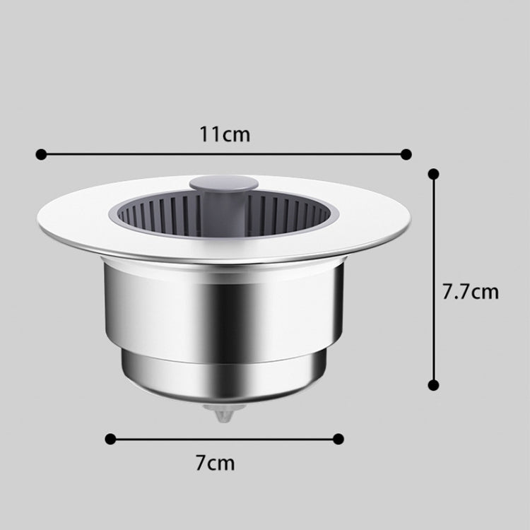 Pop Up Kitchen Sink Drain Strainer Stopper Combo Anti-Clog and Easy Clean, Sink Drain Strainer Stopper