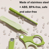 4-in-1 Baby Nail Clipper Set Travel Portable Baby Care Kit