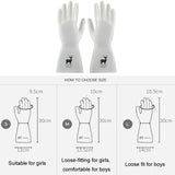 Waterproof Kitchen Dishwashing Gloves Household PVC Non-slip Laundry Housework Gloves, S, M, L