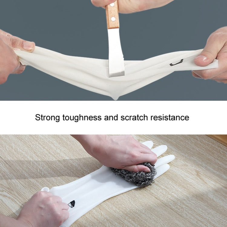 Waterproof Kitchen Dishwashing Gloves Household PVC Non-slip Laundry Housework Gloves, S, M, L