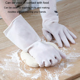Waterproof Kitchen Dishwashing Gloves Household PVC Non-slip Laundry Housework Gloves, S, M, L