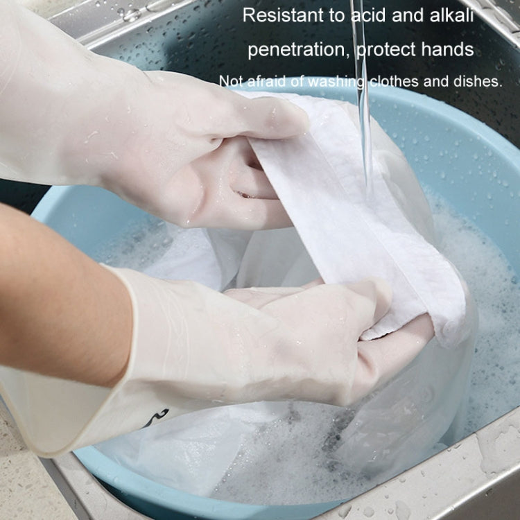 Waterproof Kitchen Dishwashing Gloves Household PVC Non-slip Laundry Housework Gloves, S, M, L