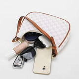 Women Summer Versatile PU Leather Tote Crescent Shoulder Bag Niche Design Underarm Bag