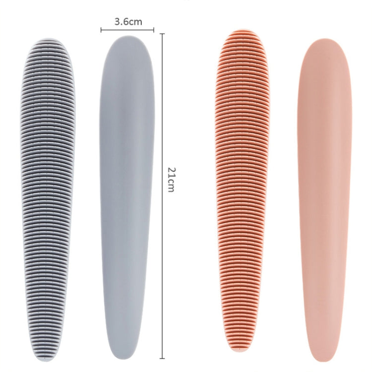 3pcs Cat Tongue Texture Grooming Brush Pet Massage Comb, Grey, Pink