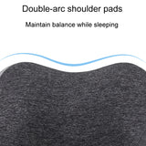 Colorblocking Ice Silk Memory Foam U-Shaped Pillow Portable Napping Neck Care Pillow