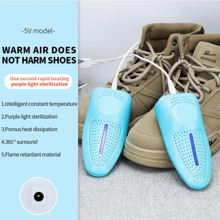 Electric Shoe Dryer with UV Sterilization Powered By 5V USB