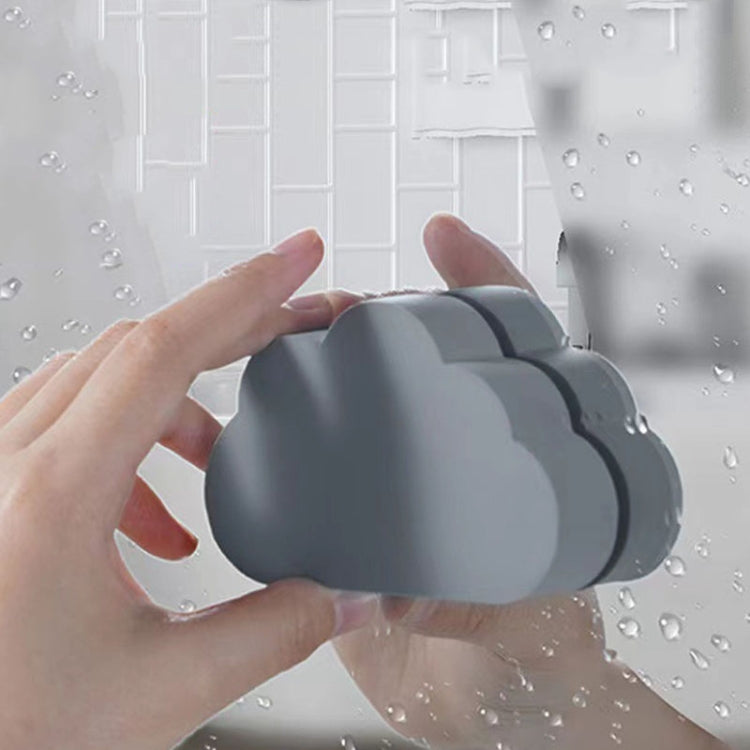 Clouds Type Absorbent Sponge Cleaner Bathroom Washbasin Limescale Preventive Cleaning Brush, Gray