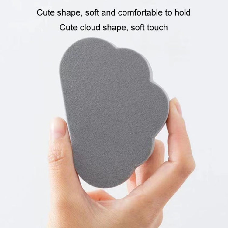 Clouds Type Absorbent Sponge Cleaner Bathroom Washbasin Limescale Preventive Cleaning Brush, Gray