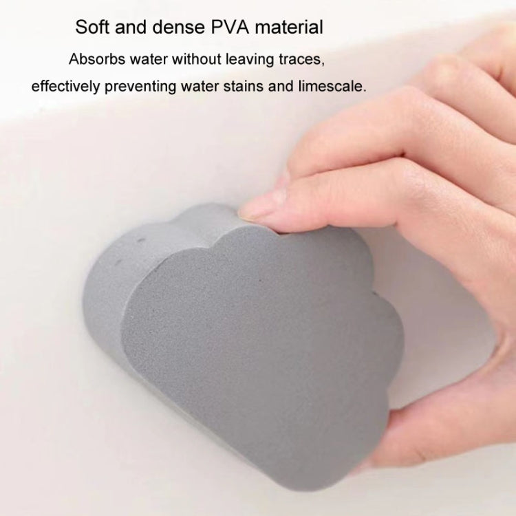 Clouds Type Absorbent Sponge Cleaner Bathroom Washbasin Limescale Preventive Cleaning Brush, Gray