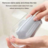 Clouds Type Absorbent Sponge Cleaner Bathroom Washbasin Limescale Preventive Cleaning Brush, Gray