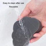 Clouds Type Absorbent Sponge Cleaner Bathroom Washbasin Limescale Preventive Cleaning Brush, Gray
