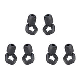 3pairs /Set Sleep Anti-noise Soundproof Earplugs Noise Reducing Swimming Silicone Earplugs, Black, Pink, White