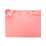 50x40cm Silicone Double Bowl Painting Pad Graffiti Oil Painting Mat Erasable and Washable Silicone Pad