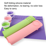 50x40cm Silicone Double Bowl Painting Pad Graffiti Oil Painting Mat Erasable and Washable Silicone Pad