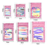 100pcs Laser Shaded Self-Sealing Bag Jewelry Closure Packaging Bags, 6 x 10cm Black, 6 x 10cm Pink, 6 x 10cm Orange, 7 x 10cm Black, 7 x 10cm Pink, 7 x 10cm Orange, 7.5 x 12cm Black, 7.5 x 12cm Pink, 7.5 x 12cm Orange, 8 x 13cm Black, 8 x 13cm Pink    ...