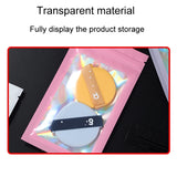 100pcs Laser Shaded Self-Sealing Bag Jewelry Closure Packaging Bags, 6 x 10cm Black, 6 x 10cm Pink, 6 x 10cm Orange, 7 x 10cm Black, 7 x 10cm Pink, 7 x 10cm Orange, 7.5 x 12cm Black, 7.5 x 12cm Pink, 7.5 x 12cm Orange, 8 x 13cm Black, 8 x 13cm Pink    ...