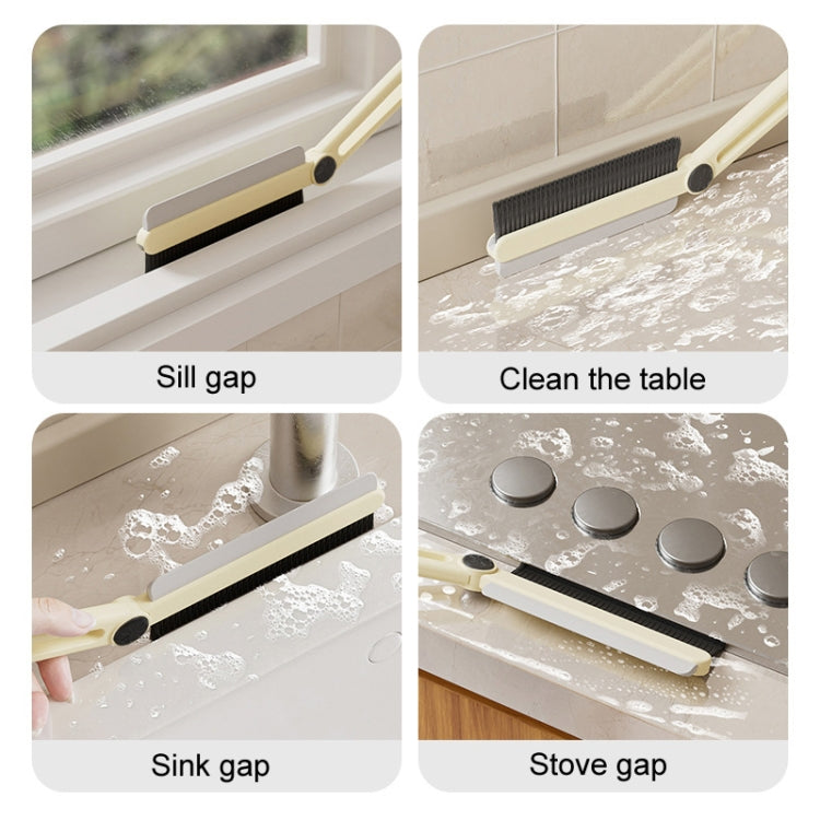 Household Multifunctional Crevice Brush Bathroom Long Handled Groove Cleaning Brush