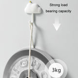 3pcs /Set Household Wall Hanging Hooks Dormitory Non-Marking Punch-Free Adhesive Hooks