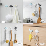 3pcs /Set Household Wall Hanging Hooks Dormitory Non-Marking Punch-Free Adhesive Hooks