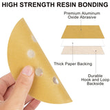 100pcs / Box 5 Inch 8 Holes Round Disc Sanding Sandpaper 125mm Yellow Sand Flocking Sheet, P60, P80, P100, P120, P150, P180, P220, P240, P320, P400, P600, P800