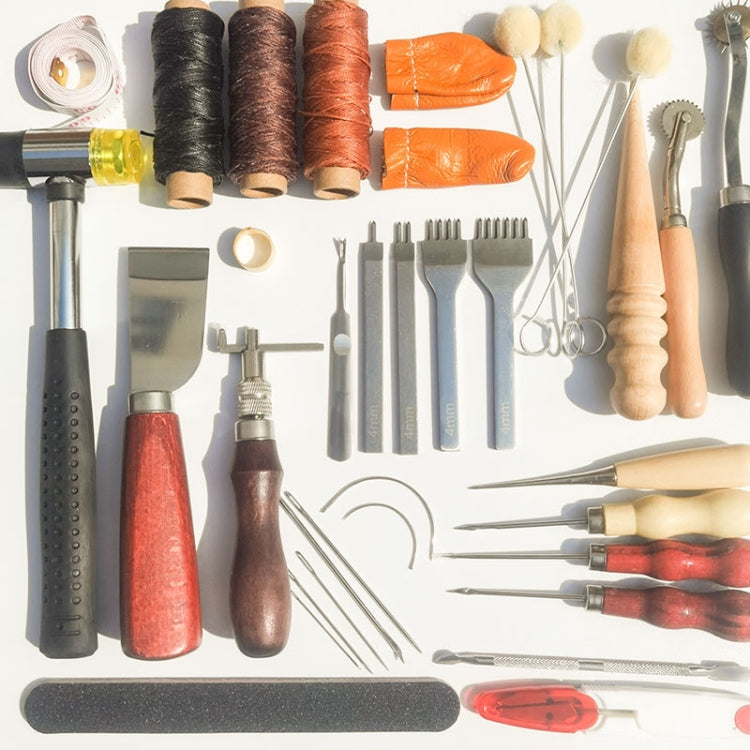 Handmade Leather DIY Making Tool Set, 35pcs/ Set