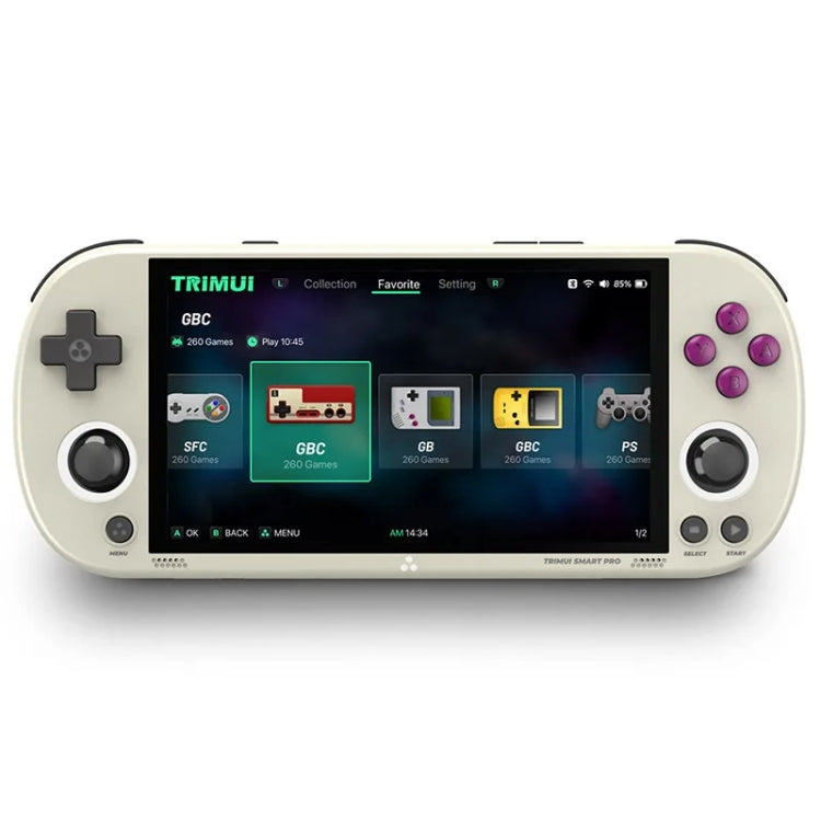 Trimui Smart Pro 4.96 Inch IPS Screen Handheld Game Console Open Source Linux System, 64G, 128G, 256G 64G Grey